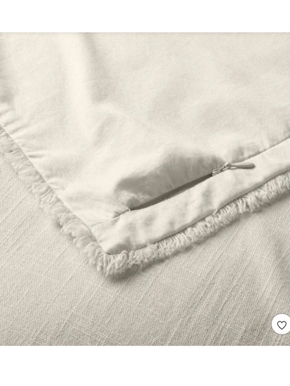 Casaluna - King Heavyweight Linen Blend Duvet Cover & Sham Set Natural